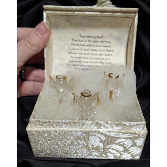 Glass Angel Worry Box - Picture 3 of 8